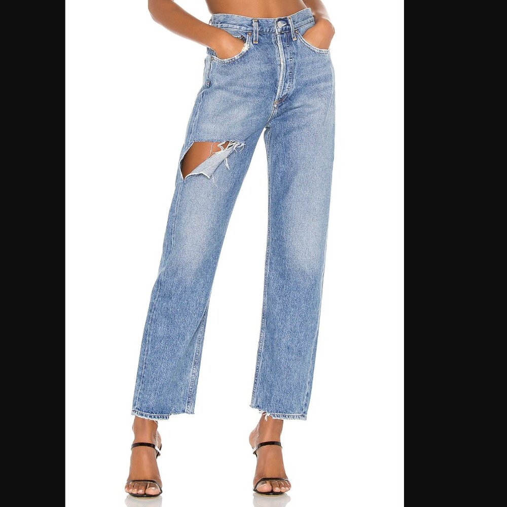 AGOLDE 90's Mid Rise Loose Fit  in Portal Size 28